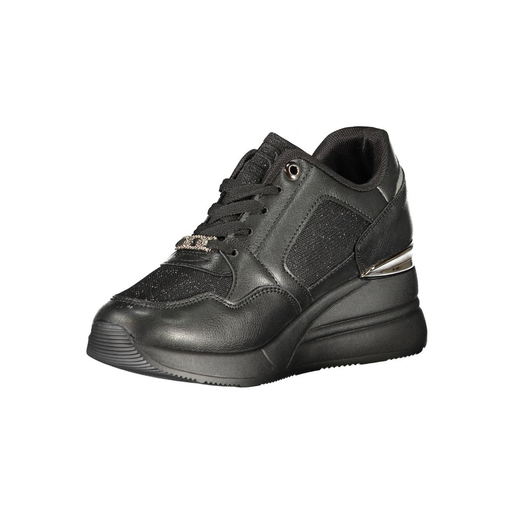 Laura Biagiotti Schwarzer Polyester Damen Sneaker
