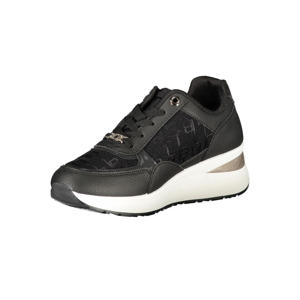 Laura Biagiotti Schwarzer Polyester Damen Sneaker