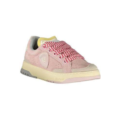 Blauer Rosa Polyester-Sneaker