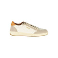 Blauer Weißes Leder Herren Sneaker