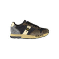 Blauer Blaue Leder Herren Sneaker