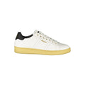 Blauer Weißes Leder Herren Sneaker