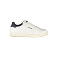 Blauer Weißes Leder Herren Sneaker
