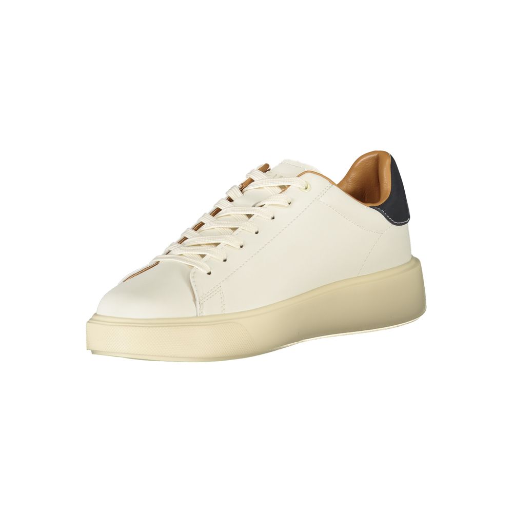 Blauer Weißes Leder Herren Sneaker