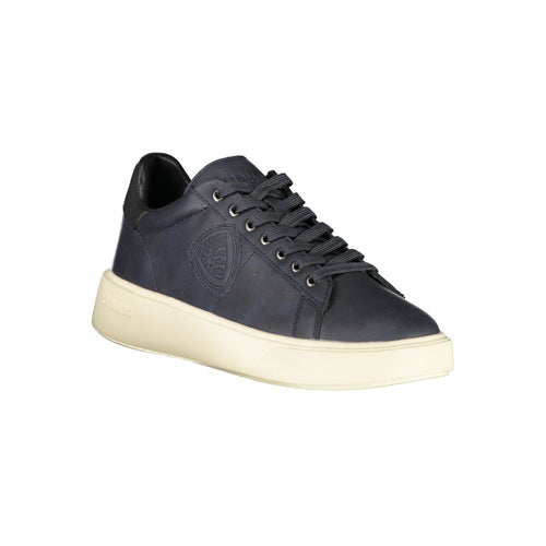 Blauer Polyester Herren-Sneaker