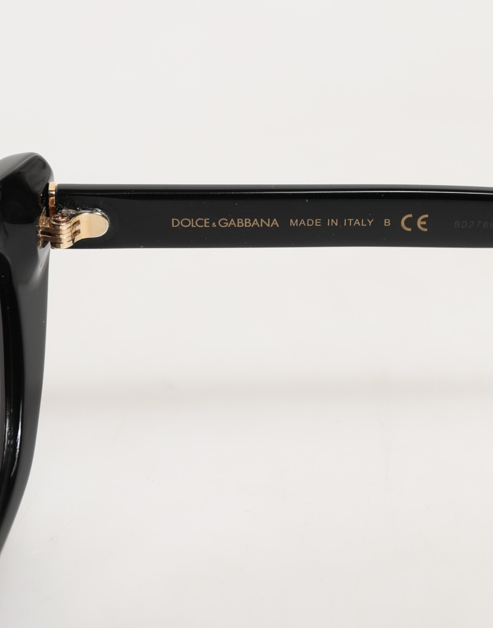Dolce & Gabbana Schwarze Re-Edition DNA Cat-Eye Sonnenbrille