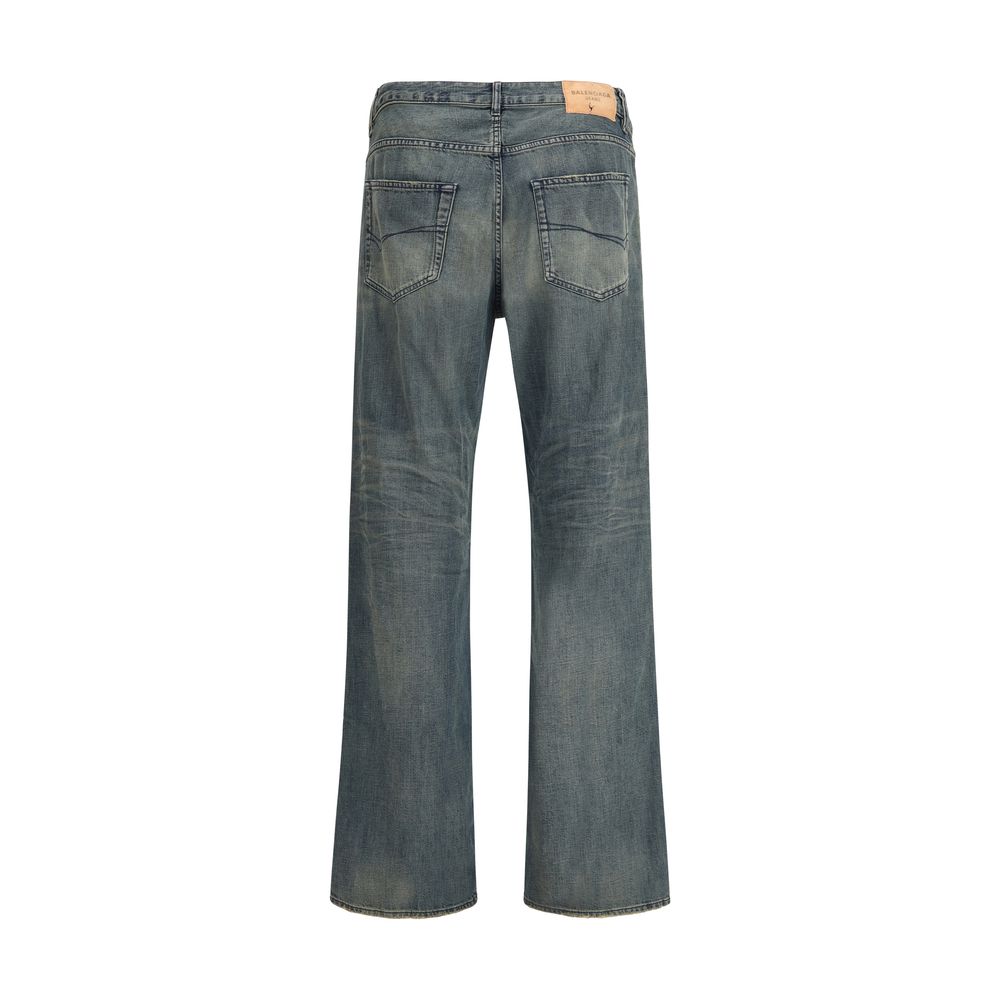 Balenciaga Blaue Baumwoll-Jeans mit Relaxed Fit