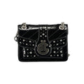 Gaelle Paris Black Polyurethane Women Shoulder Bag