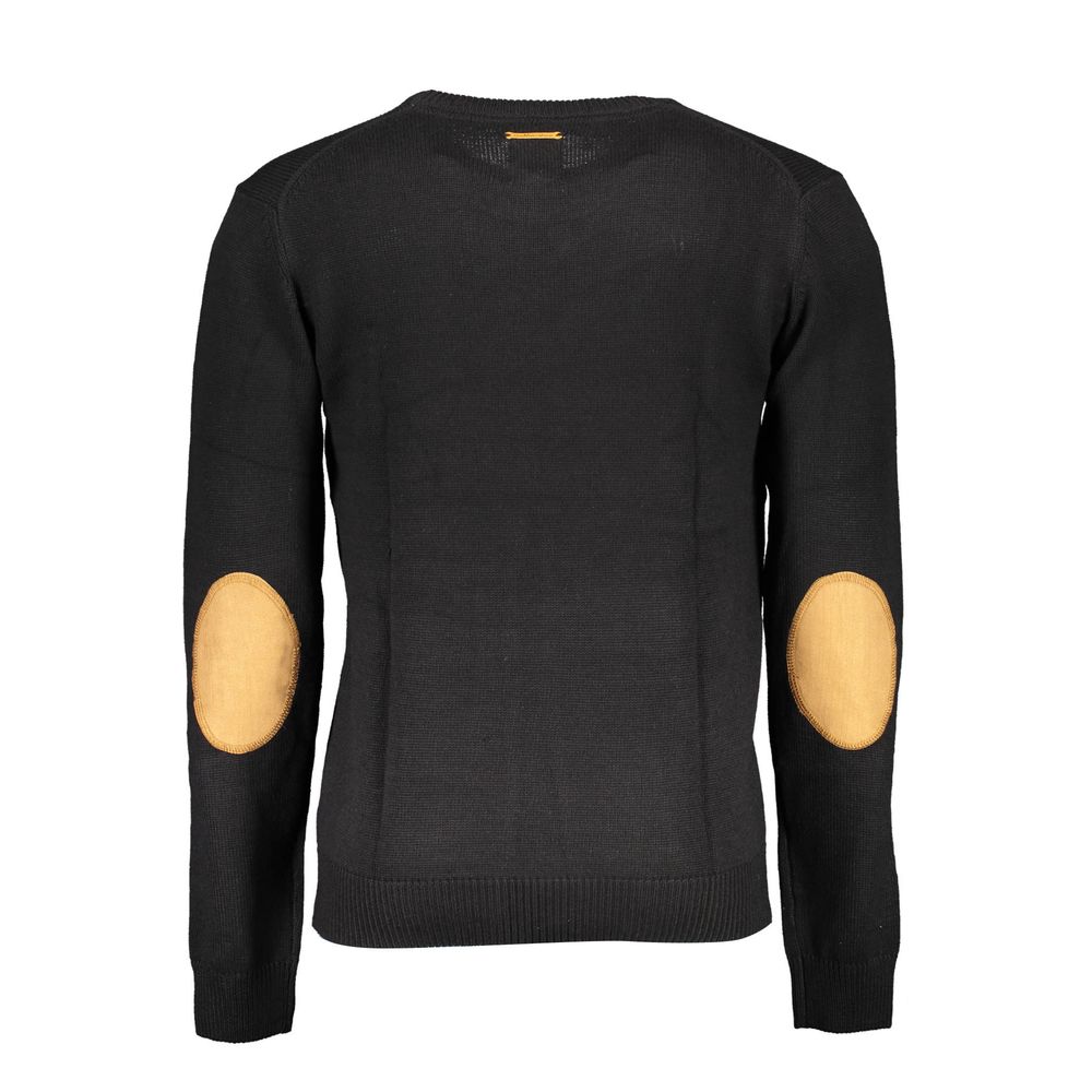 Gianmarco Venturi Schwarzer Baumwoll-Pullover