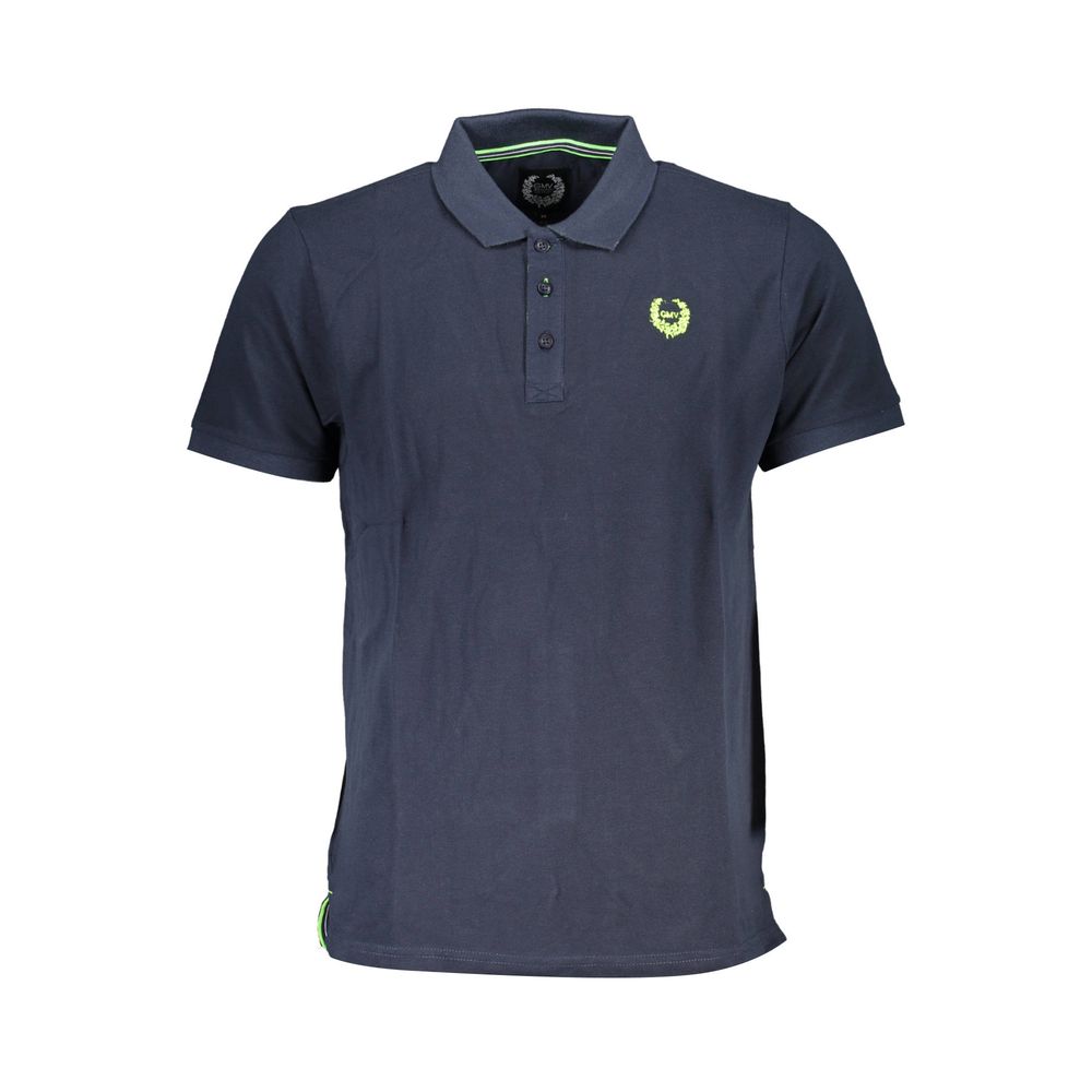 Gianmarco Venturi Baumwoll-Poloshirt in Blau