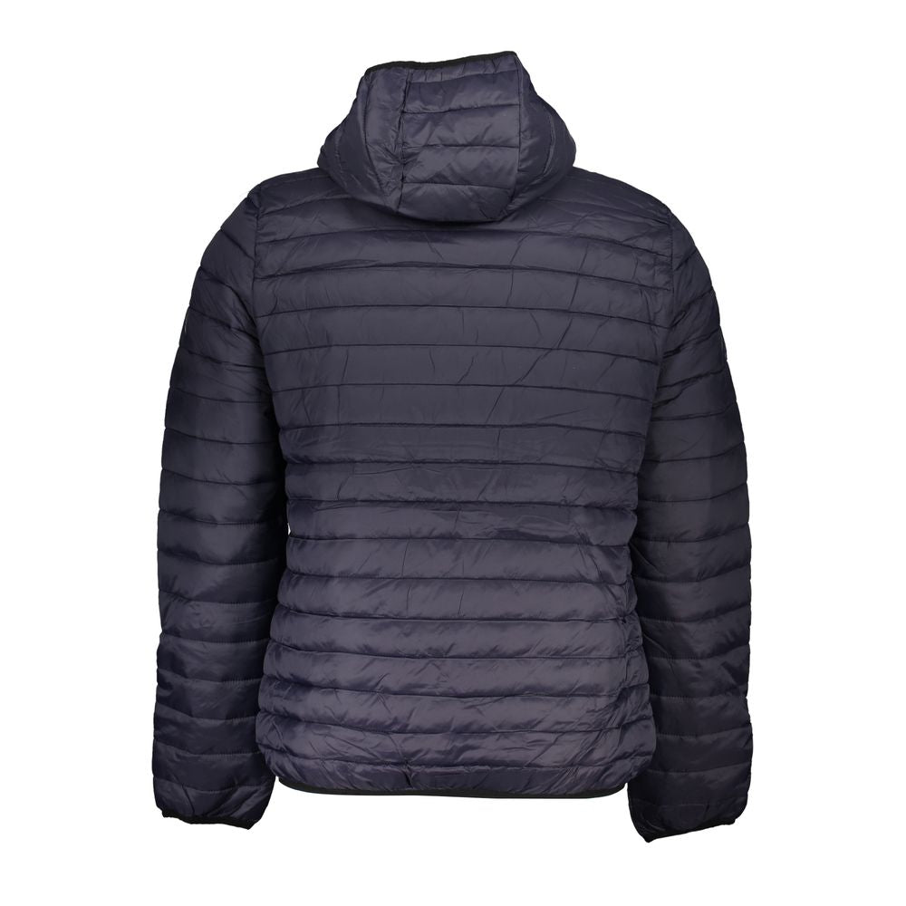Gianmarco Venturi Blaues Polyamid-Jackett & Mantel