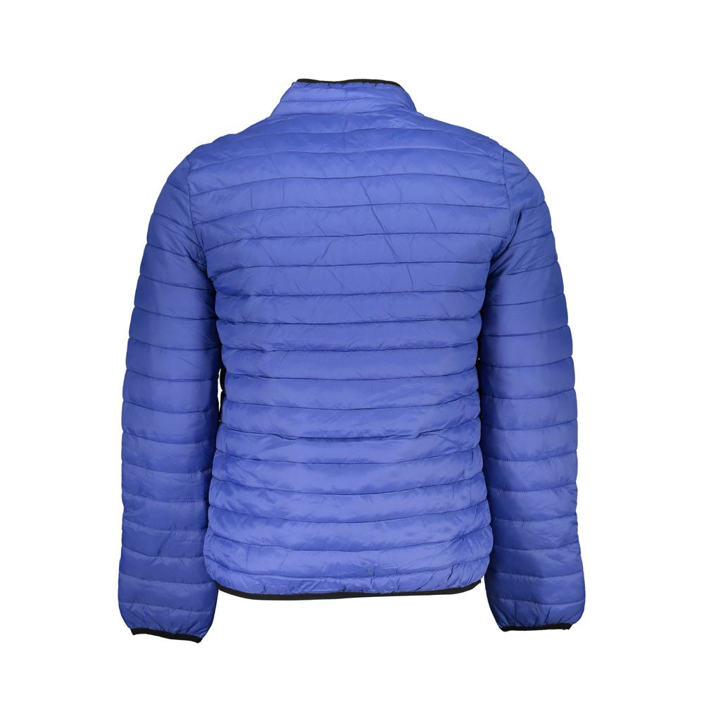 Gianmarco Venturi Blaues Polyamid-Jackett & Mantel