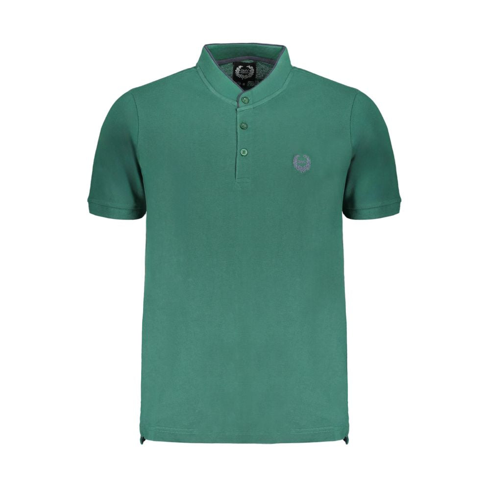 Gianmarco Venturi Grünes Poloshirt aus Baumwolle