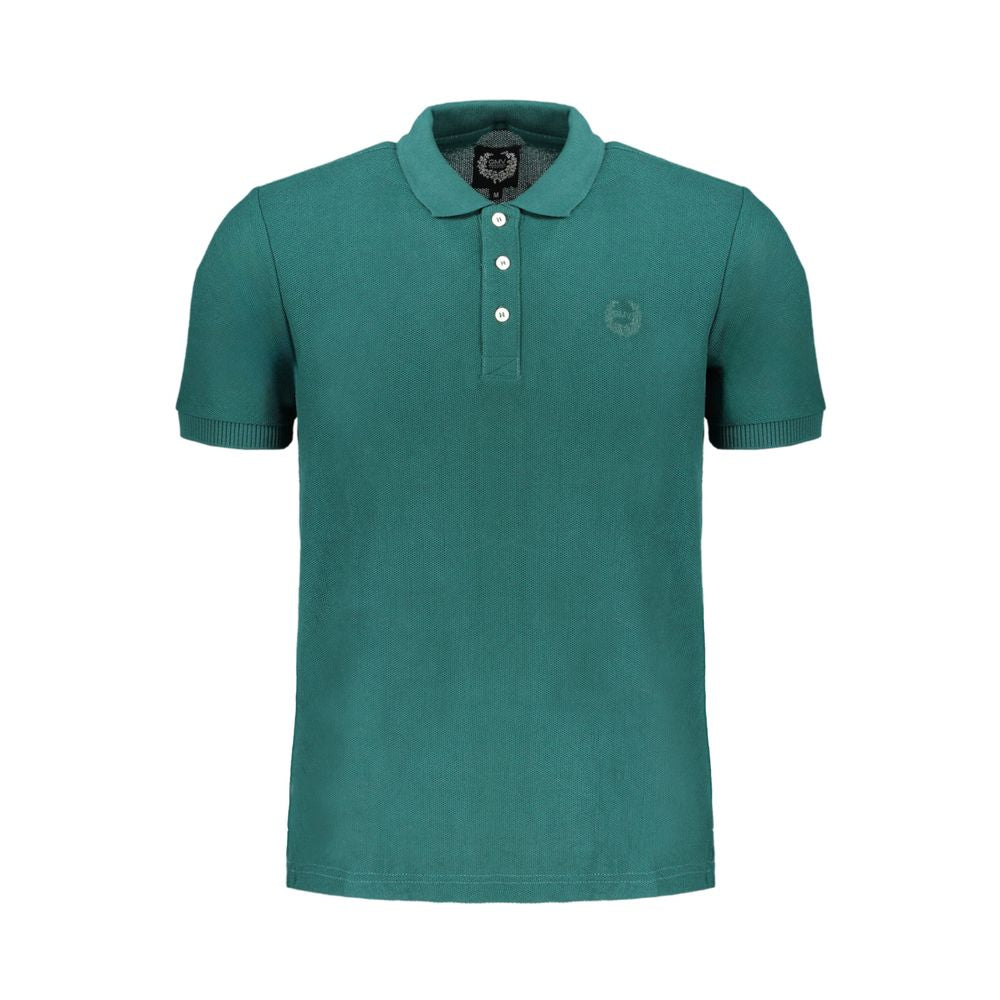 Gianmarco Venturi Grünes Poloshirt aus Baumwolle