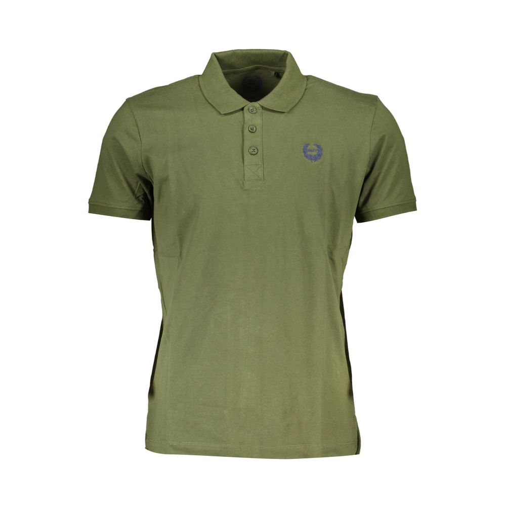Gianmarco Venturi Grünes Poloshirt aus Baumwolle