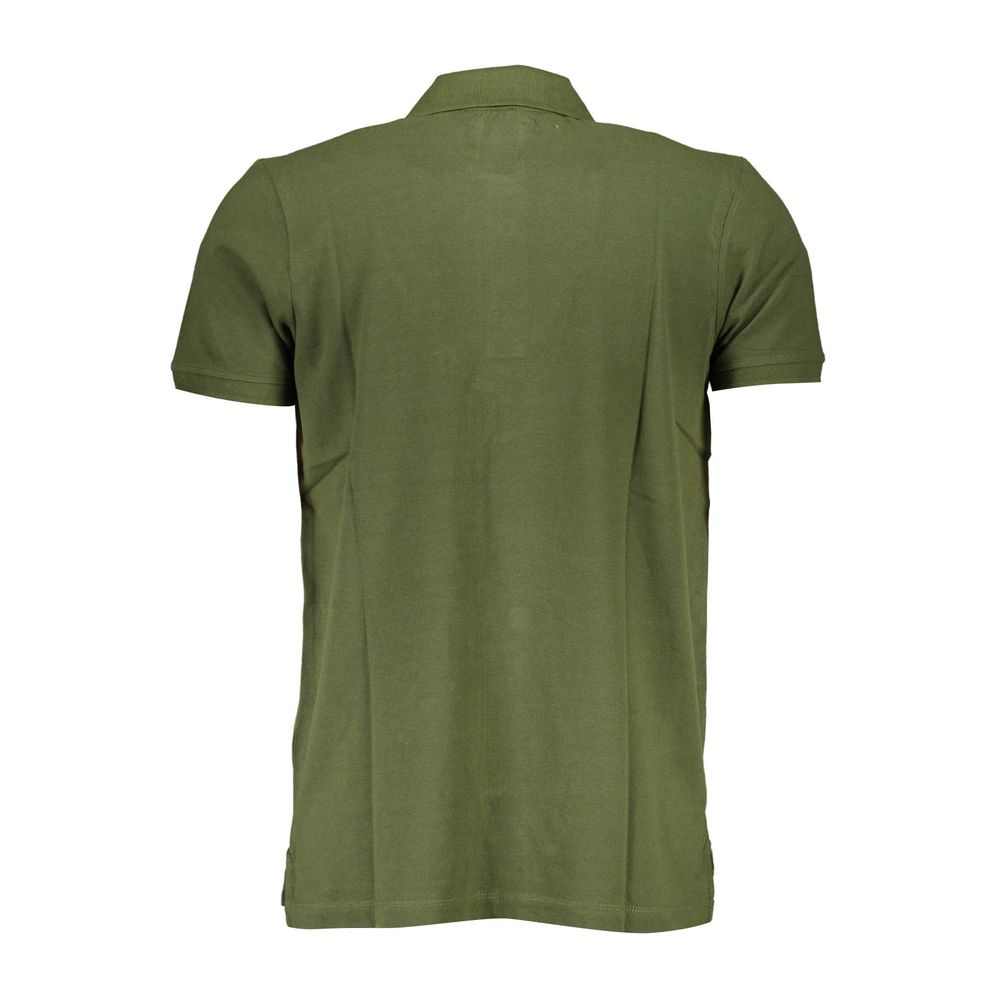 Gianmarco Venturi Grünes Poloshirt aus Baumwolle