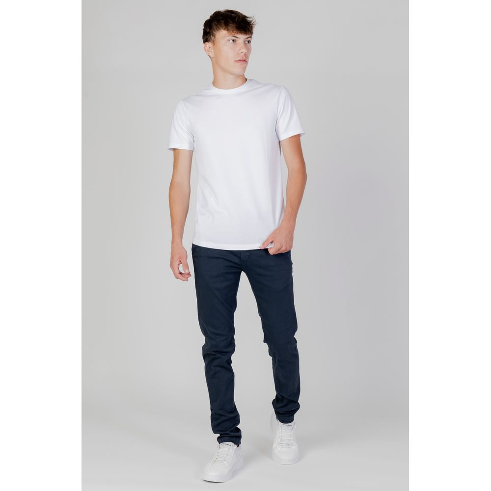 Armani Exchange Weißes Baumwoll-T-Shirt