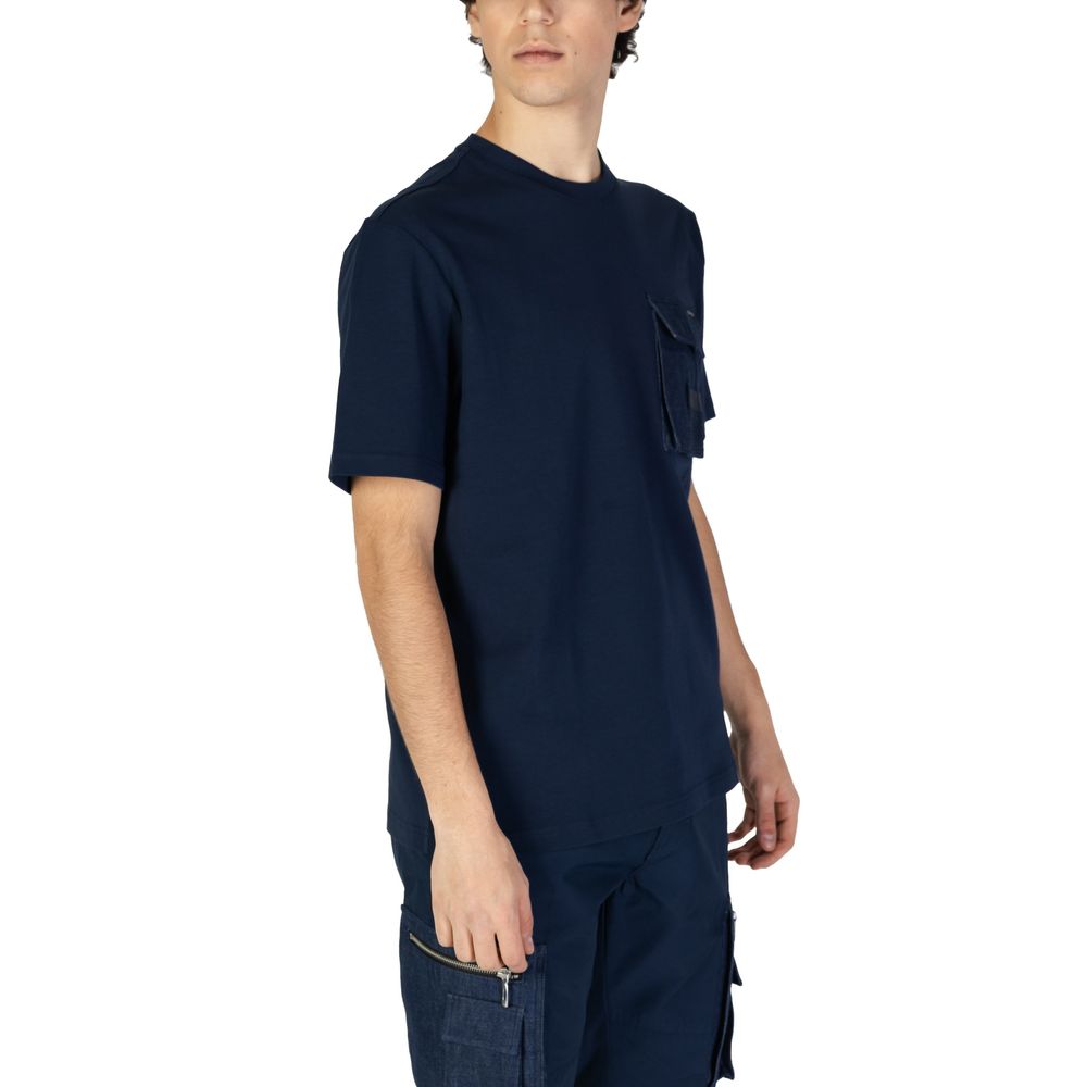 Antony Morato Blaues Baumwoll-T-Shirt
