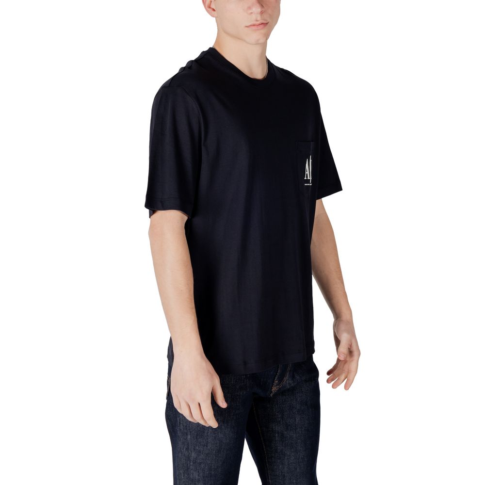Armani Exchange Baumwoll-T-Shirt in Blau