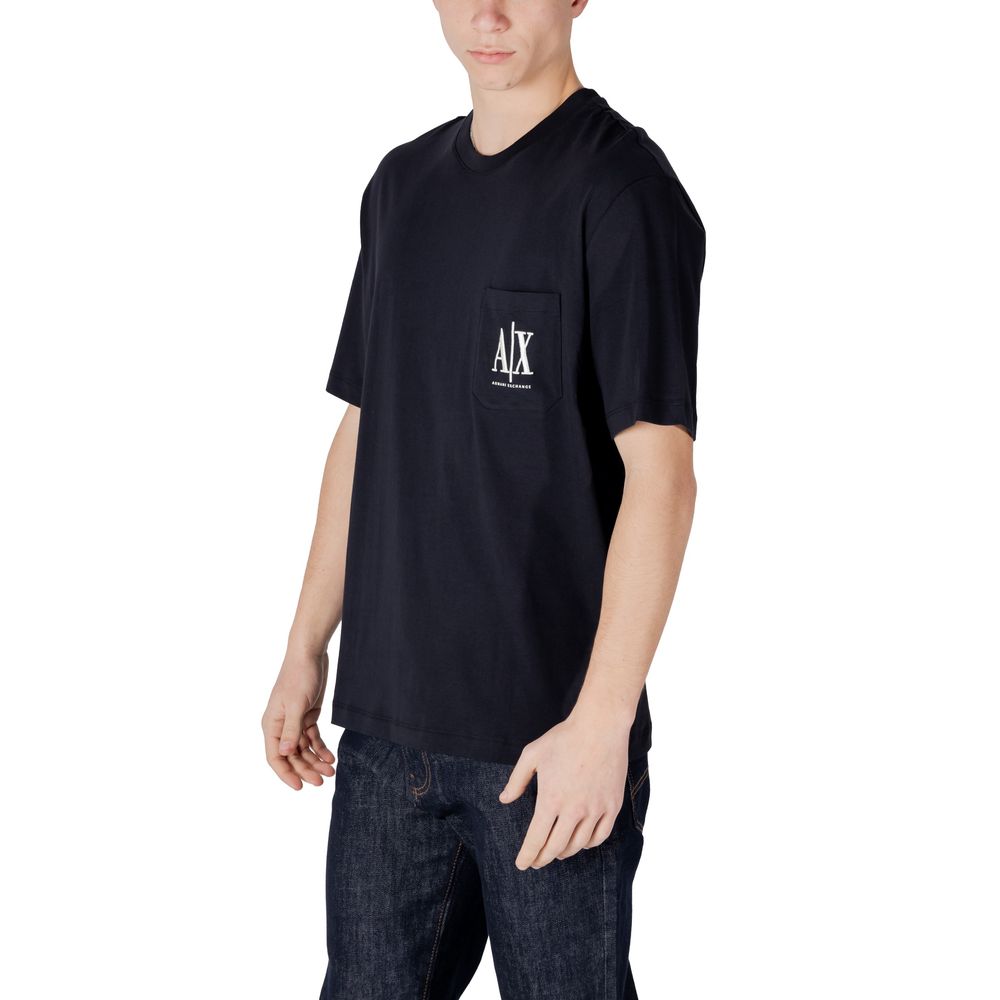 Armani Exchange Baumwoll-T-Shirt in Blau