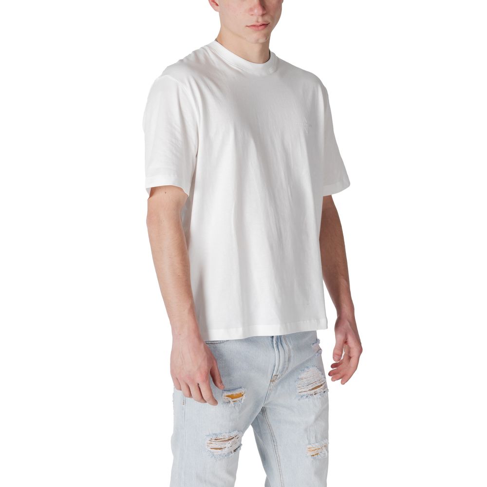 Armani Exchange Weißes Baumwoll-T-Shirt