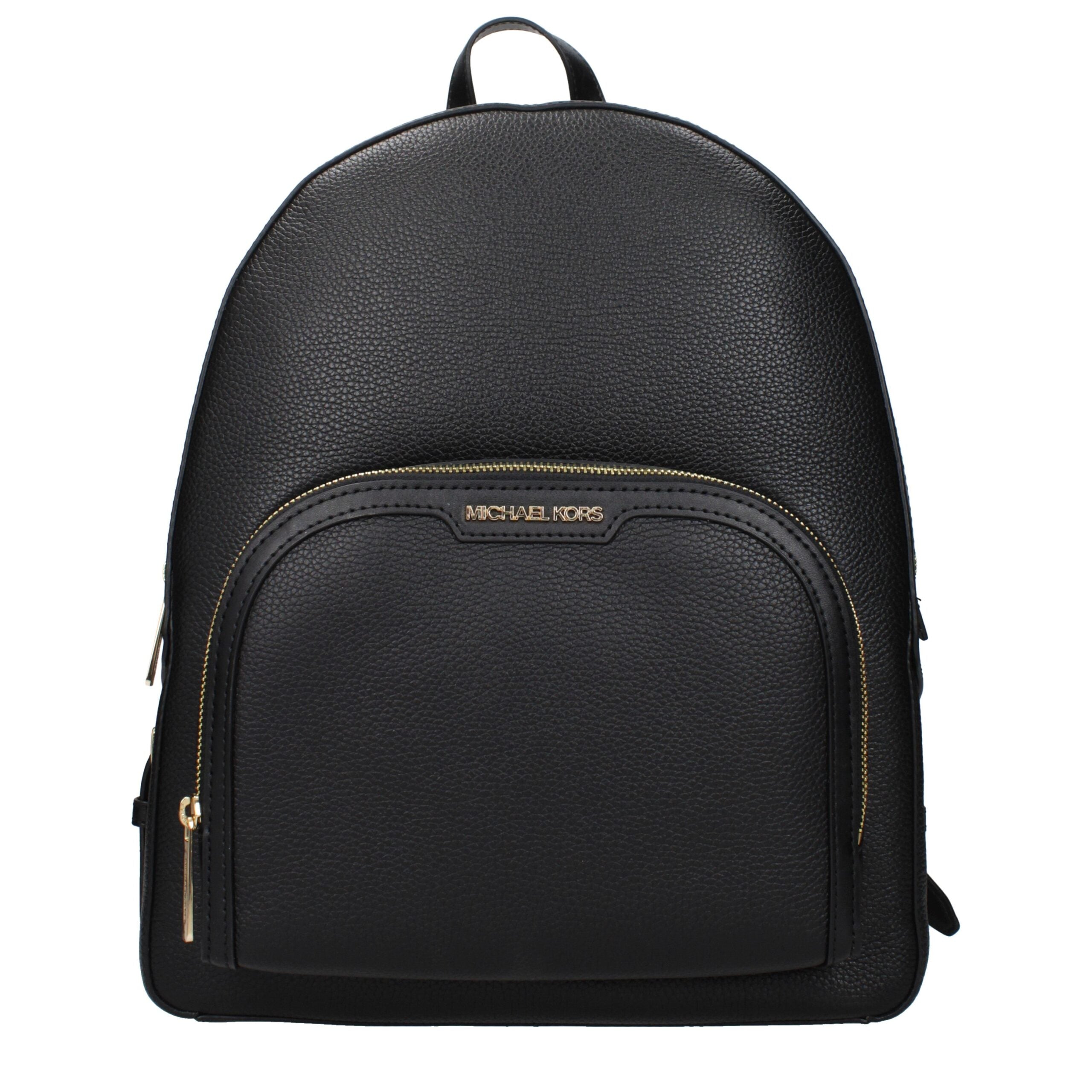 Michael Kors Schwarzer Lederrucksack