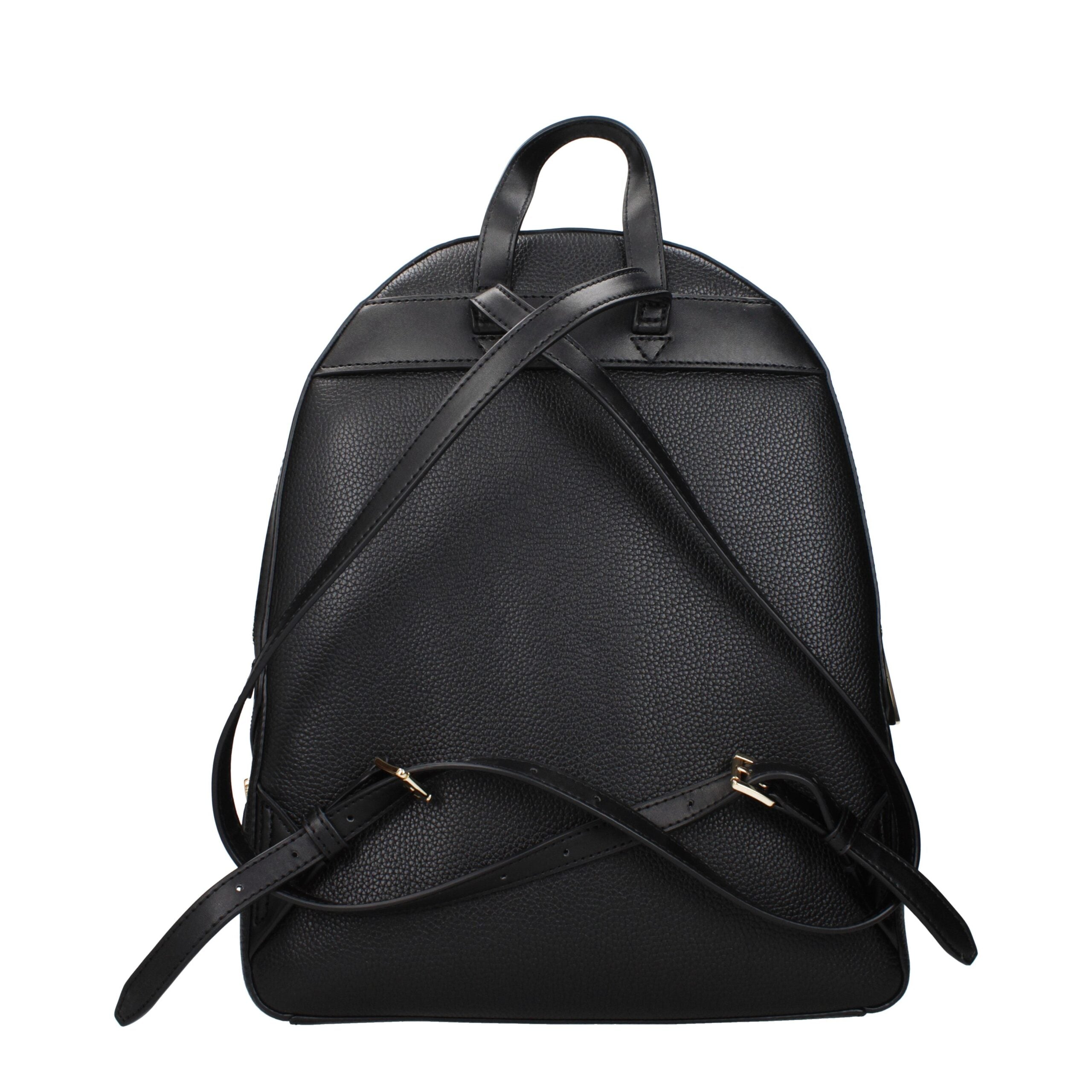 Michael Kors Schwarzer Lederrucksack