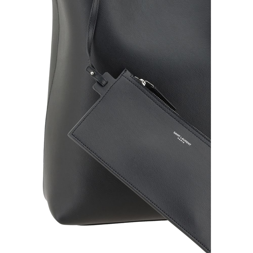 Saint Laurent Black Calf Leather Bos Taurus Handbag
