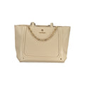 Laura Biagiotti Beigefarbene PVC-Handtasche für Damen