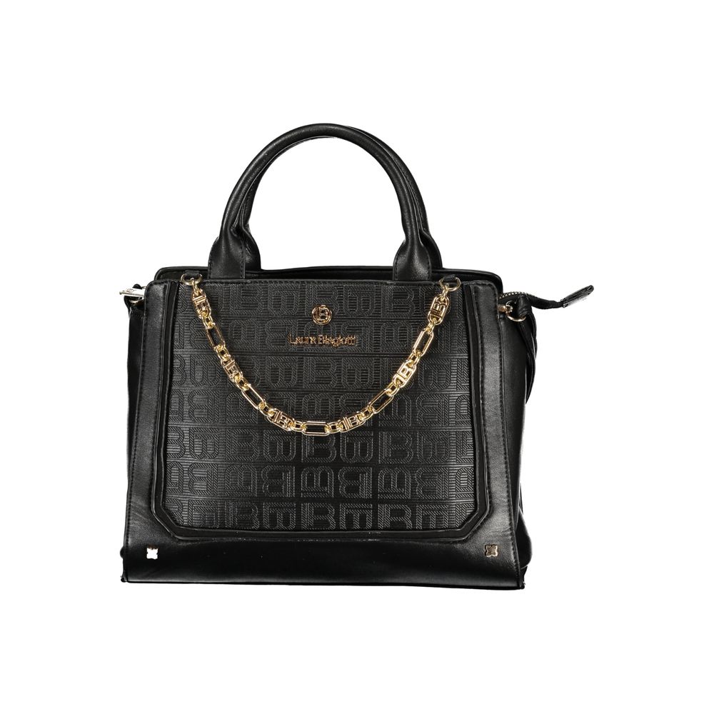 Laura Biagiotti Schwarze PVC-Handtasche für Damen