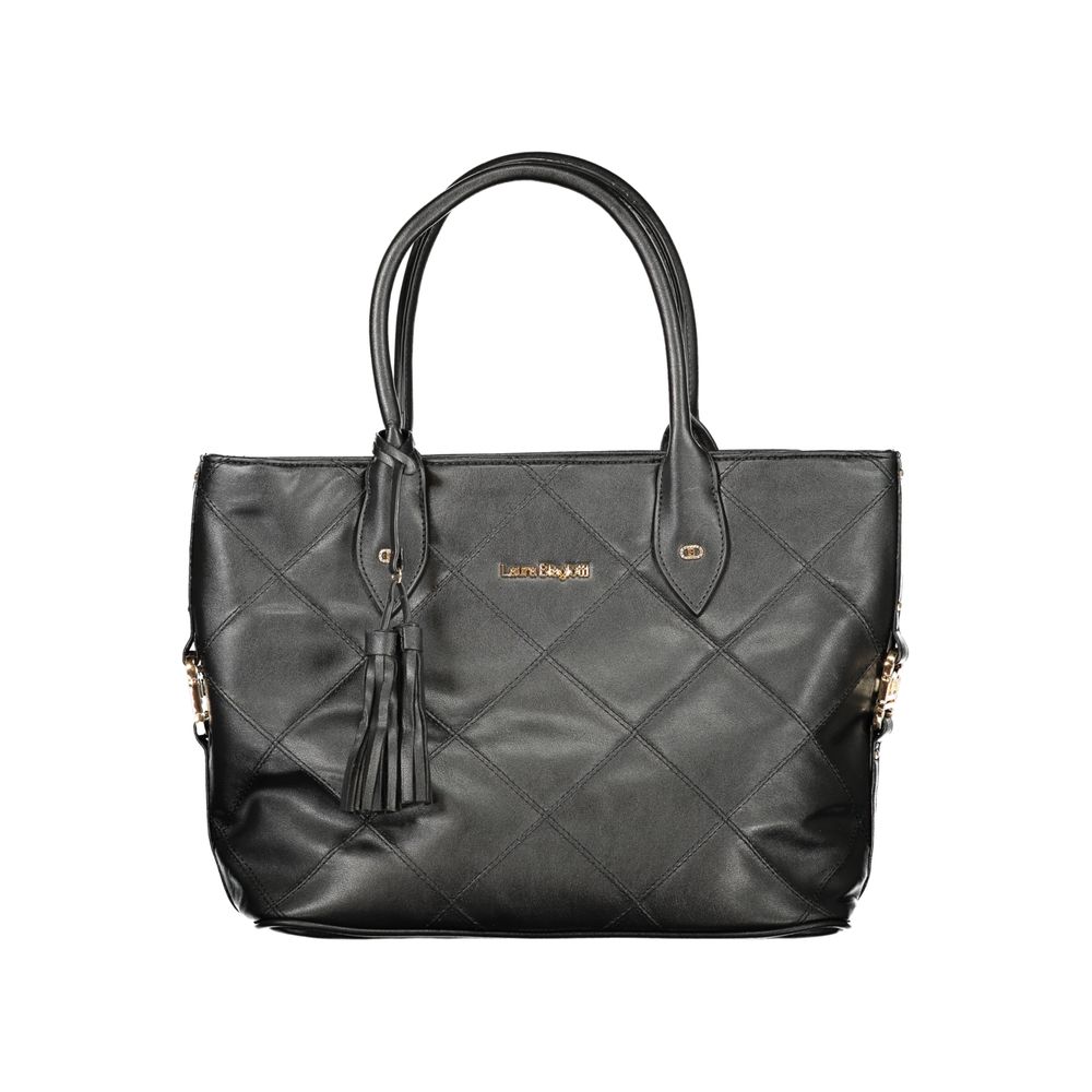 Laura Biagiotti Schwarze PVC-Damentasche