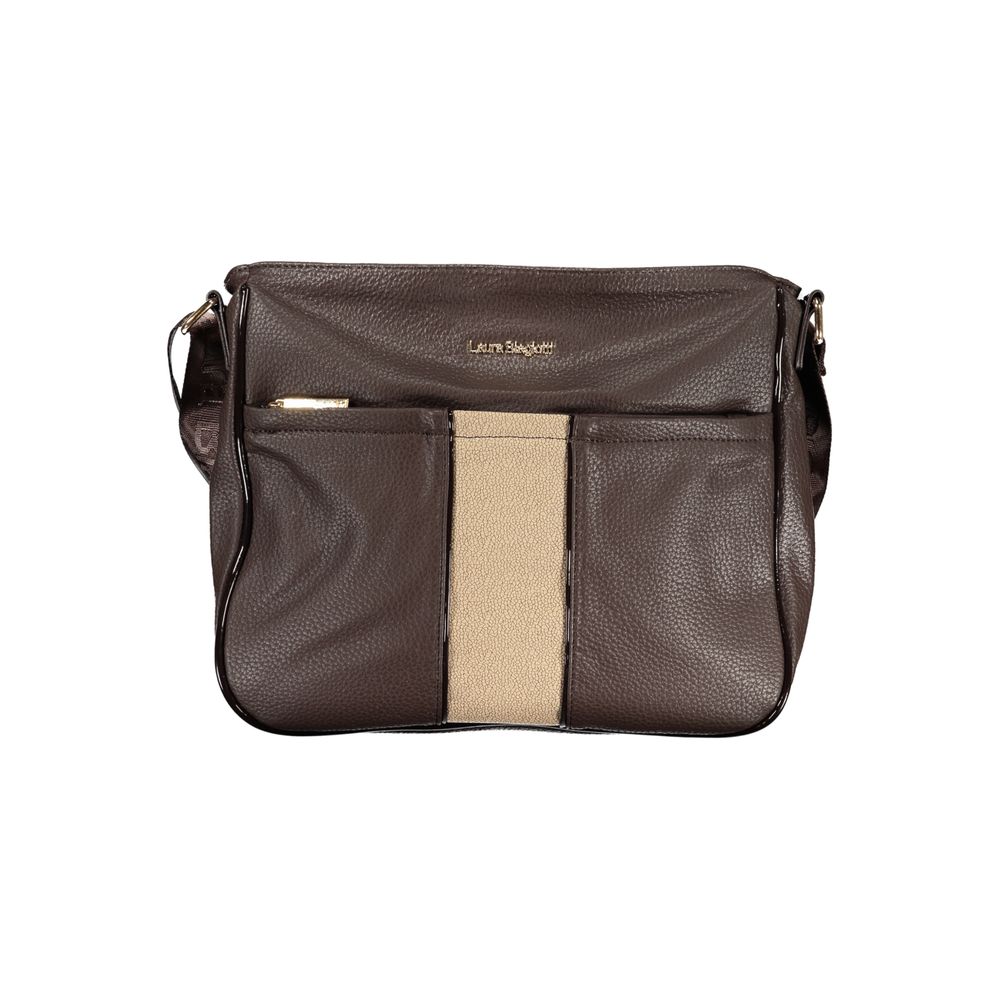 Laura Biagiotti Braune PVC-Handtasche für Damen