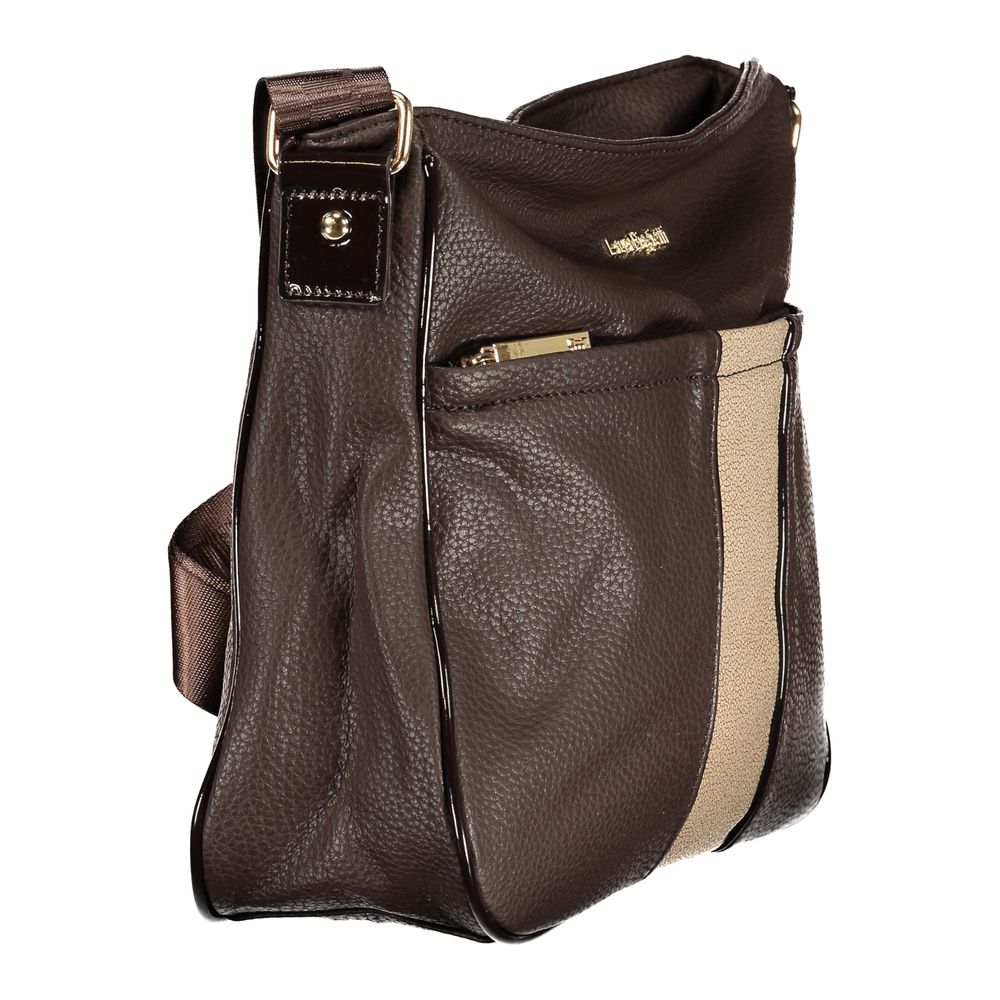 Laura Biagiotti Braune PVC-Handtasche für Damen