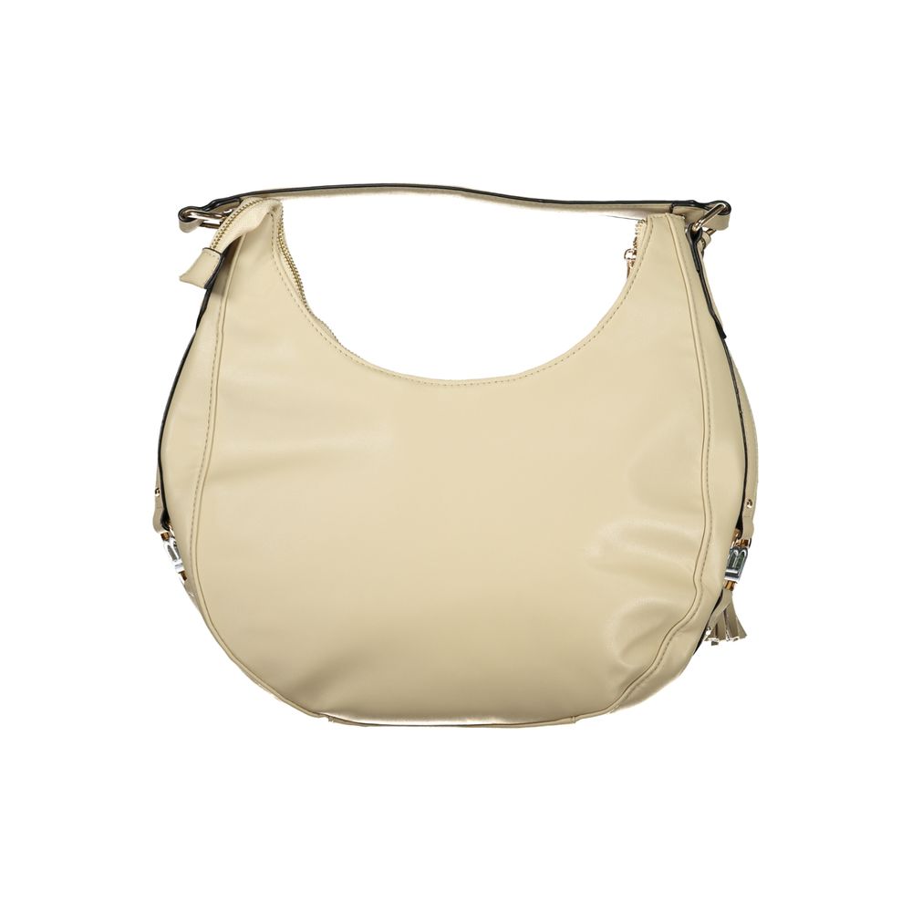 Laura Biagiotti Beigefarbene PVC-Handtasche für Damen