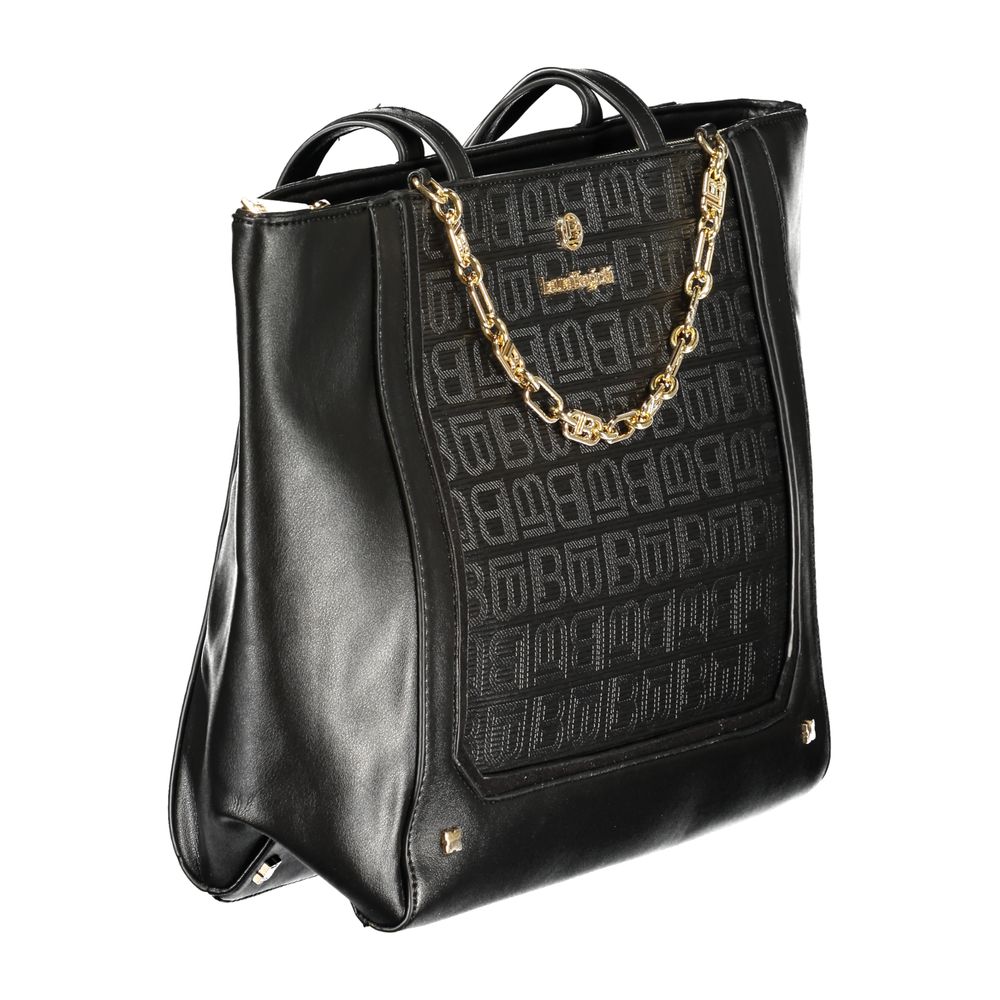 Laura Biagiotti Schwarze PVC-Damentasche