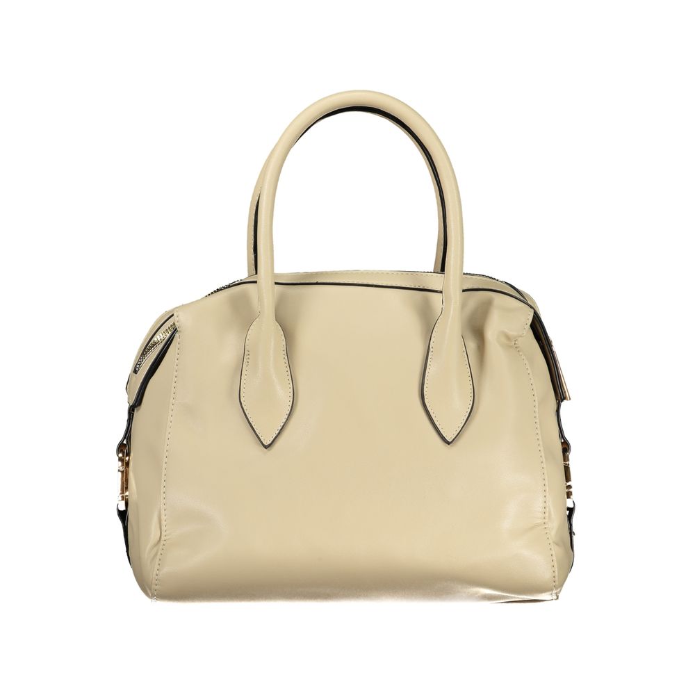 Laura Biagiotti Beigefarbene PVC-Handtasche für Damen