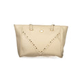 Laura Biagiotti Beigefarbene PVC-Handtasche für Damen