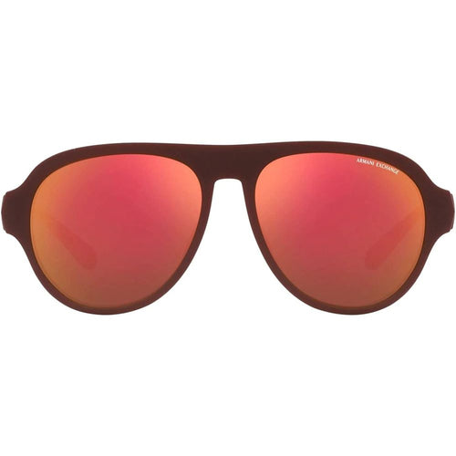 Armani Exchange Braune Sonnenbrille aus Acetat