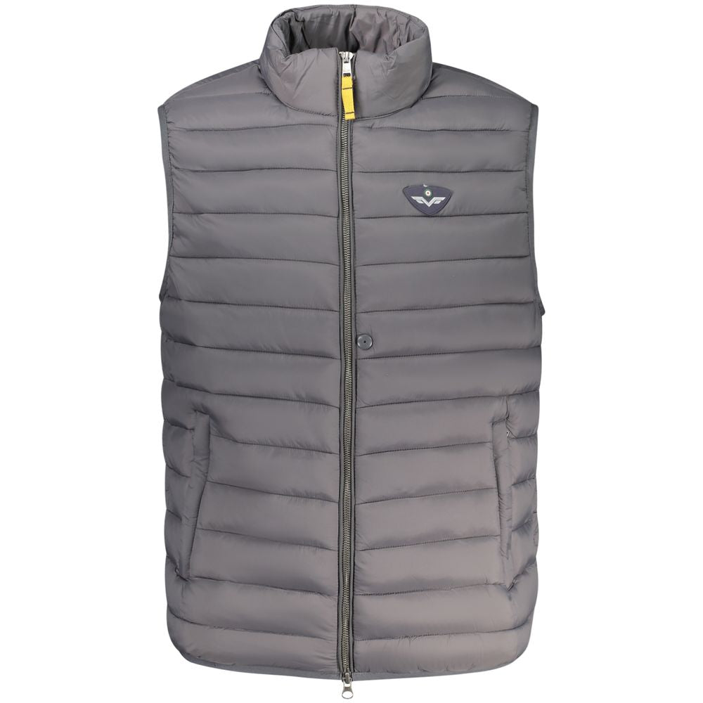 Armata Di Mare Graue Polyamid-Herrenjacke