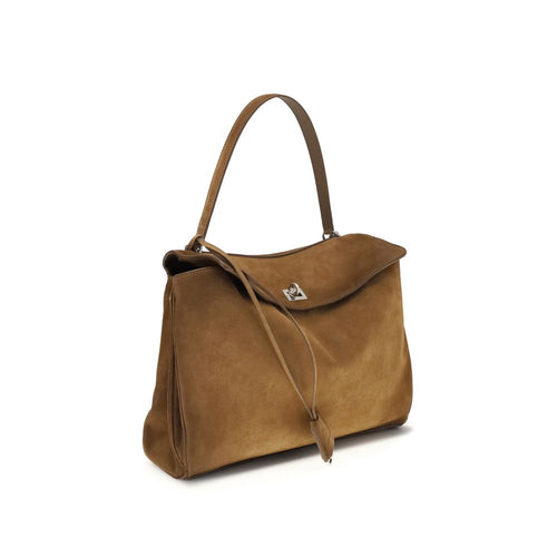 Balenciaga Schultertasche aus braunem Kalbsleder Bos Taurus