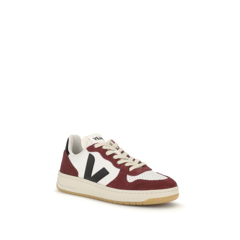 Veja Bunte Leder-Sneaker mit niedrigem Schaft