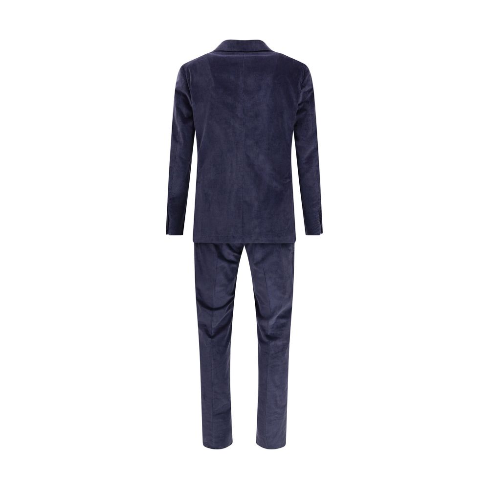 Gi Capri Blauer Baumwoll-Anzug mit zwei Teilen