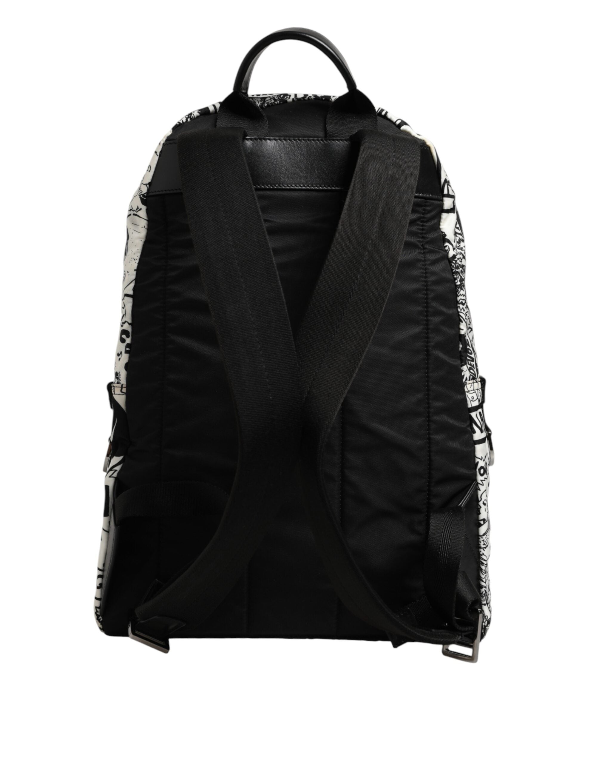 Dolce & Gabbana Rucksack mit Graffiti-Print in Schwarz-Weiß für Herren