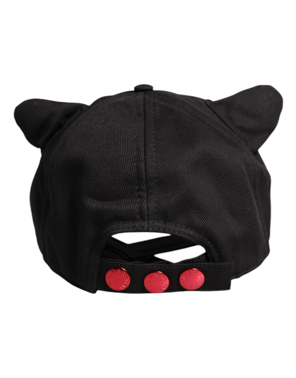 Dolce & Gabbana Schwarze Baumwoll-Baseballkappe mit 6 Panels und Logo-Patch