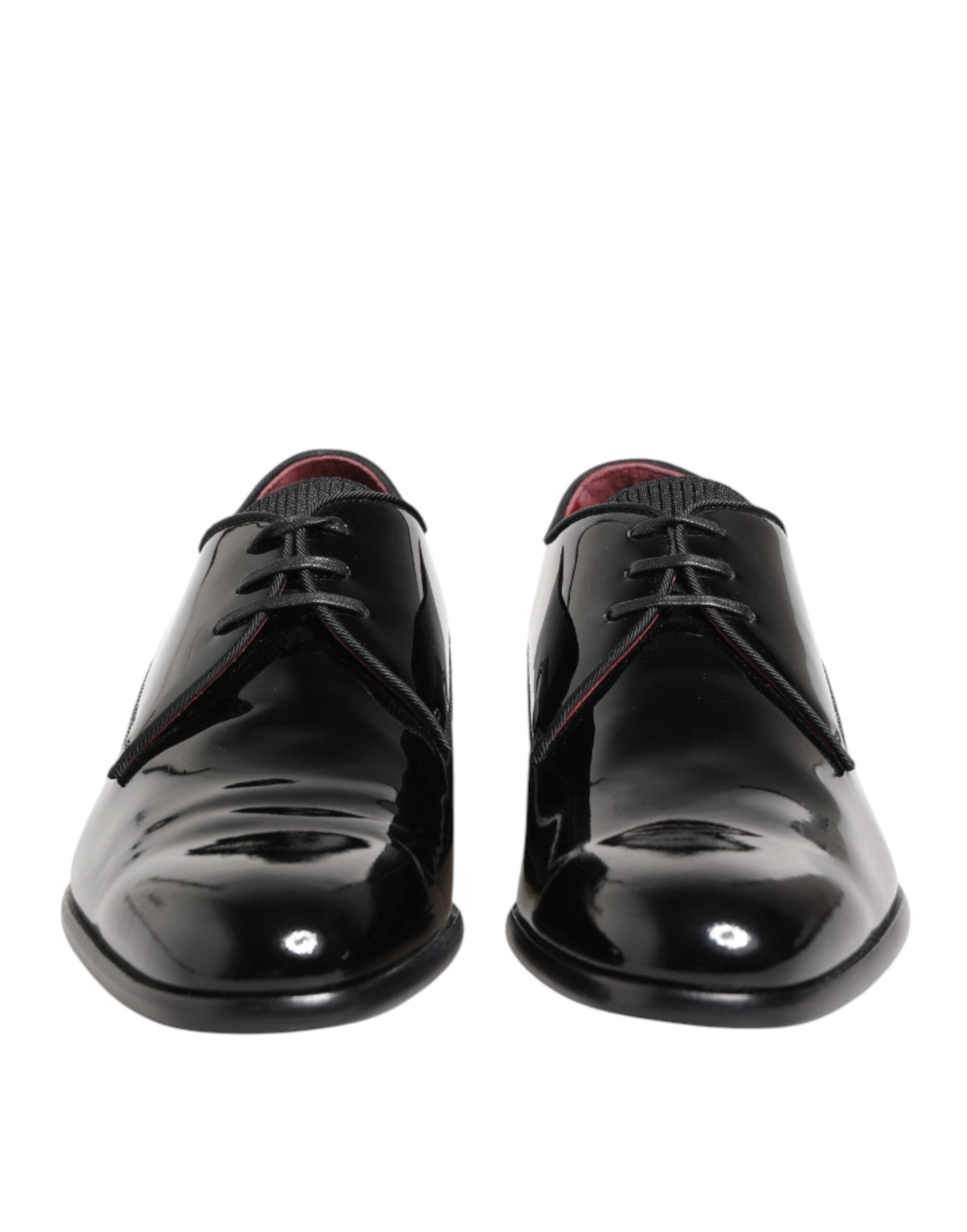 Dolce & Gabbana Schwarze Derby-Schuhe aus Kalbsleder für Herren