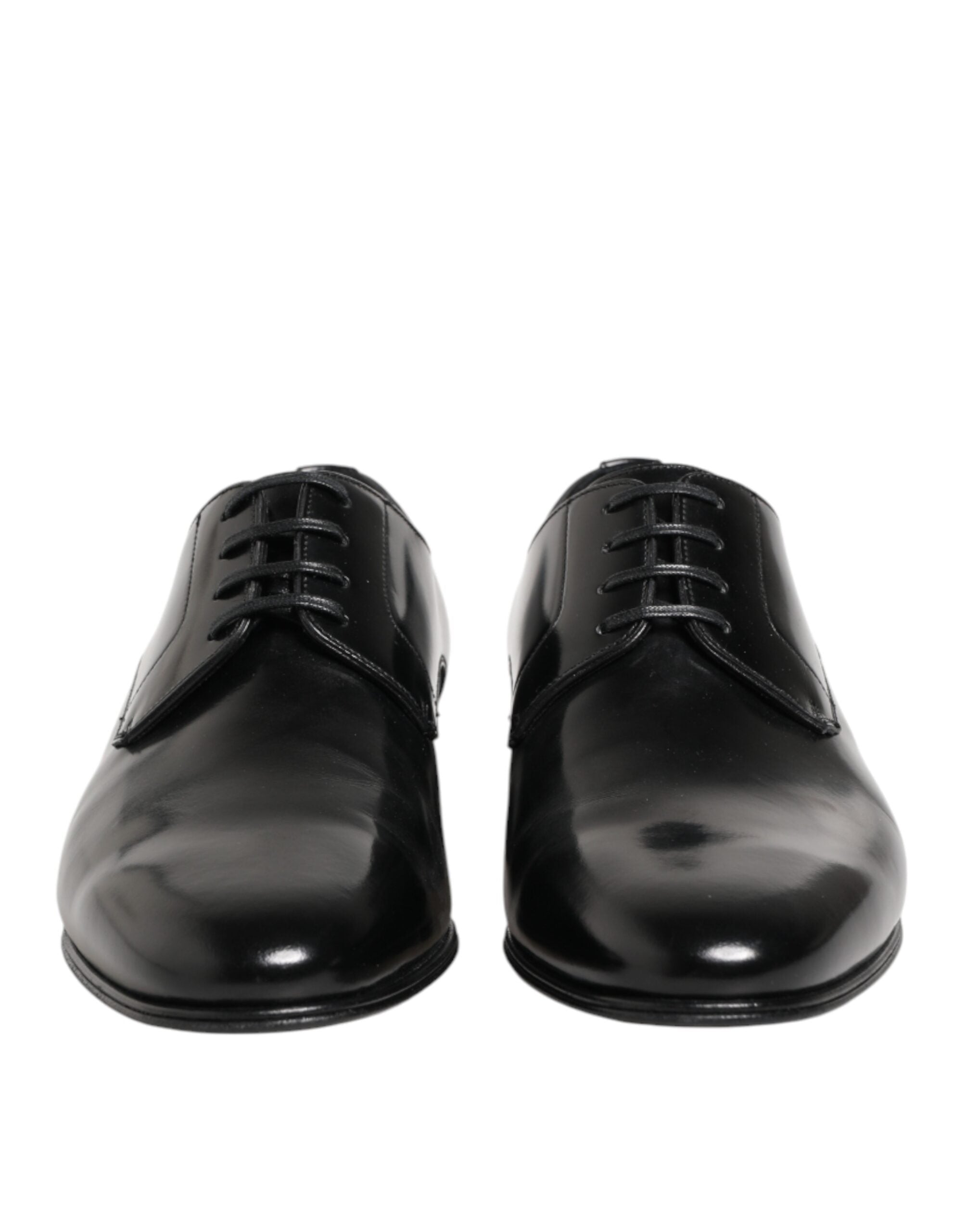 Dolce & Gabbana Schwarze Derby-Schuhe aus Kalbsleder für Herren
