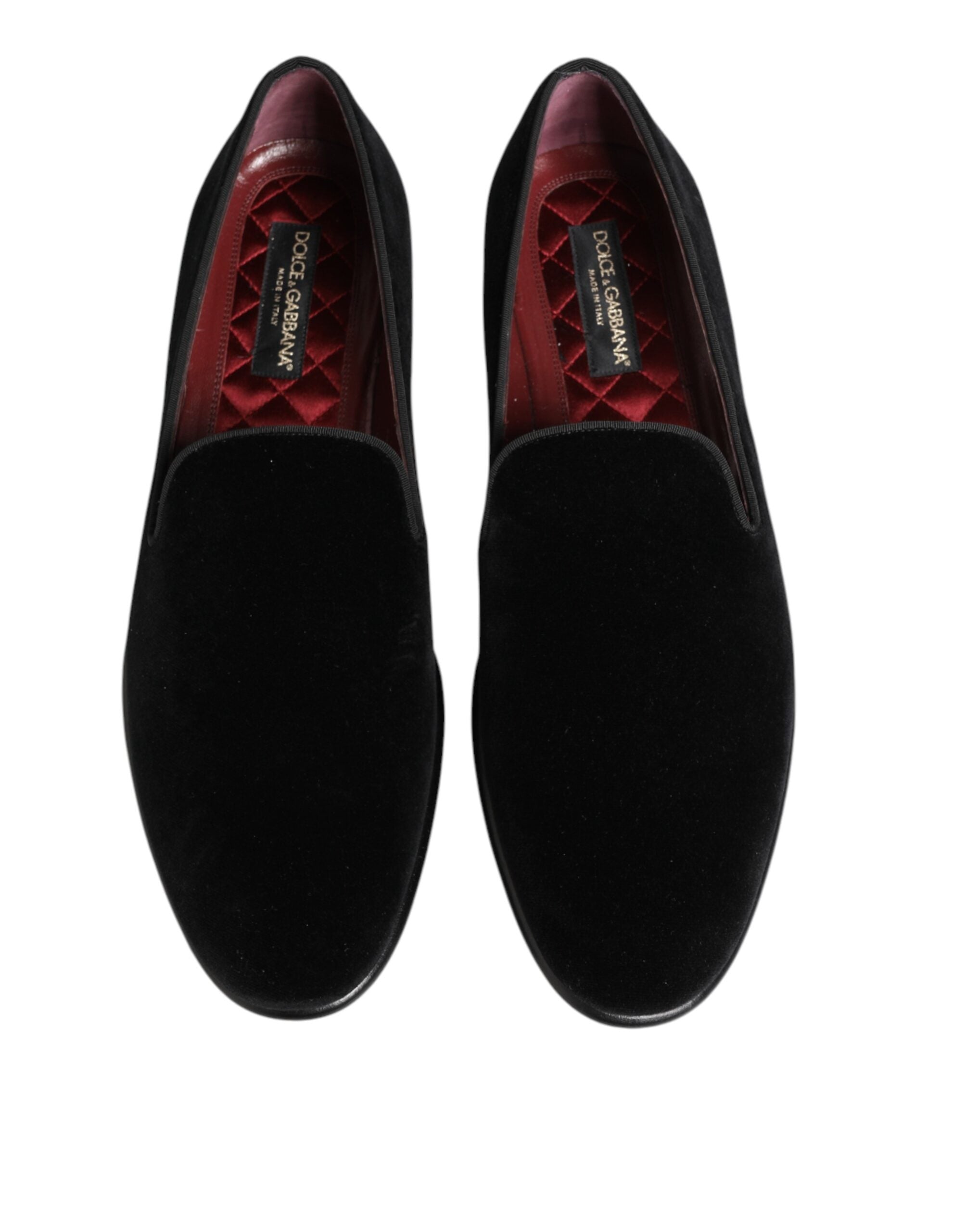 Dolce & Gabbana Schwarze Wildleder-Loafer zum Hineinschlüpfen