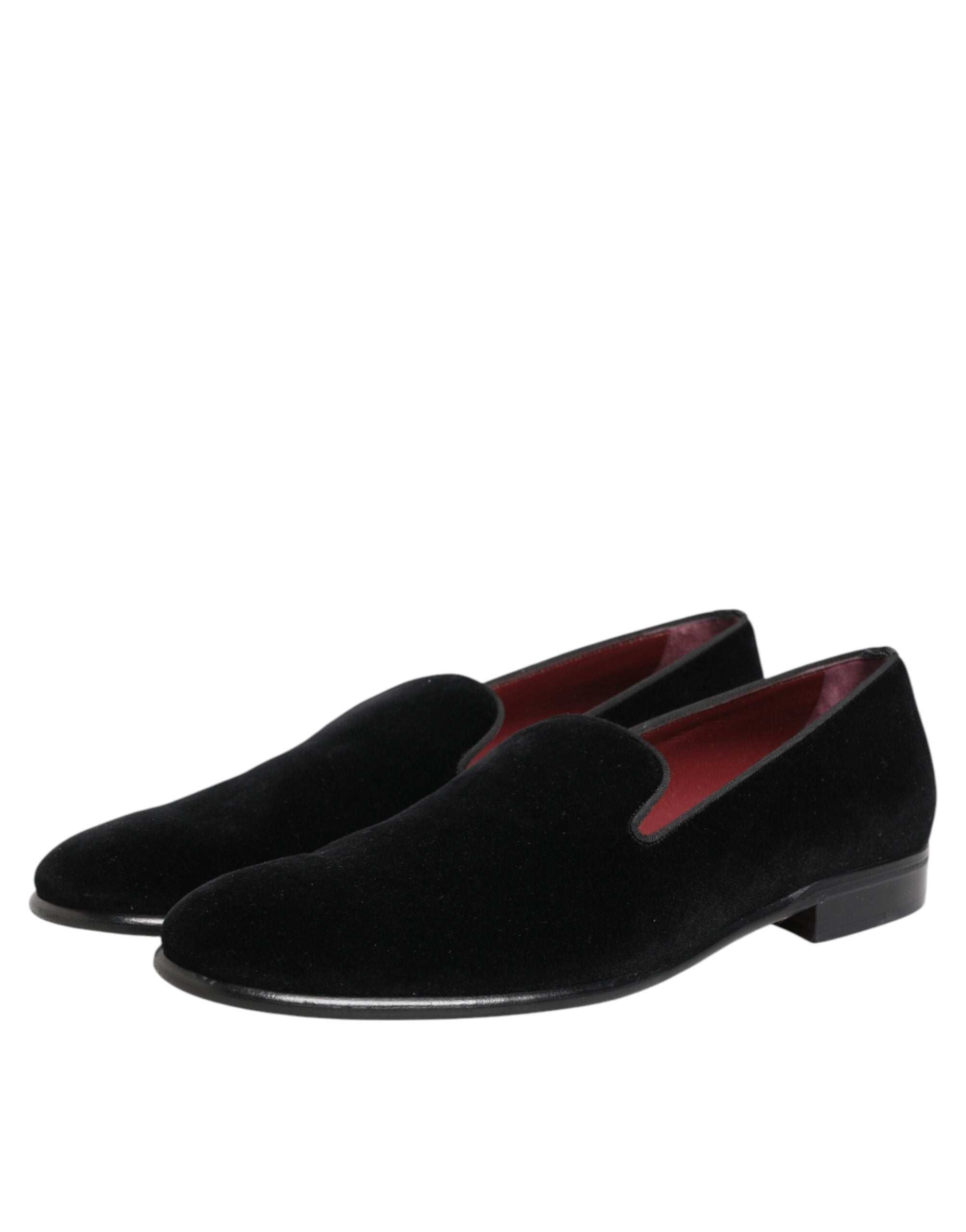 Dolce & Gabbana Schwarze Wildleder-Loafer zum Hineinschlüpfen