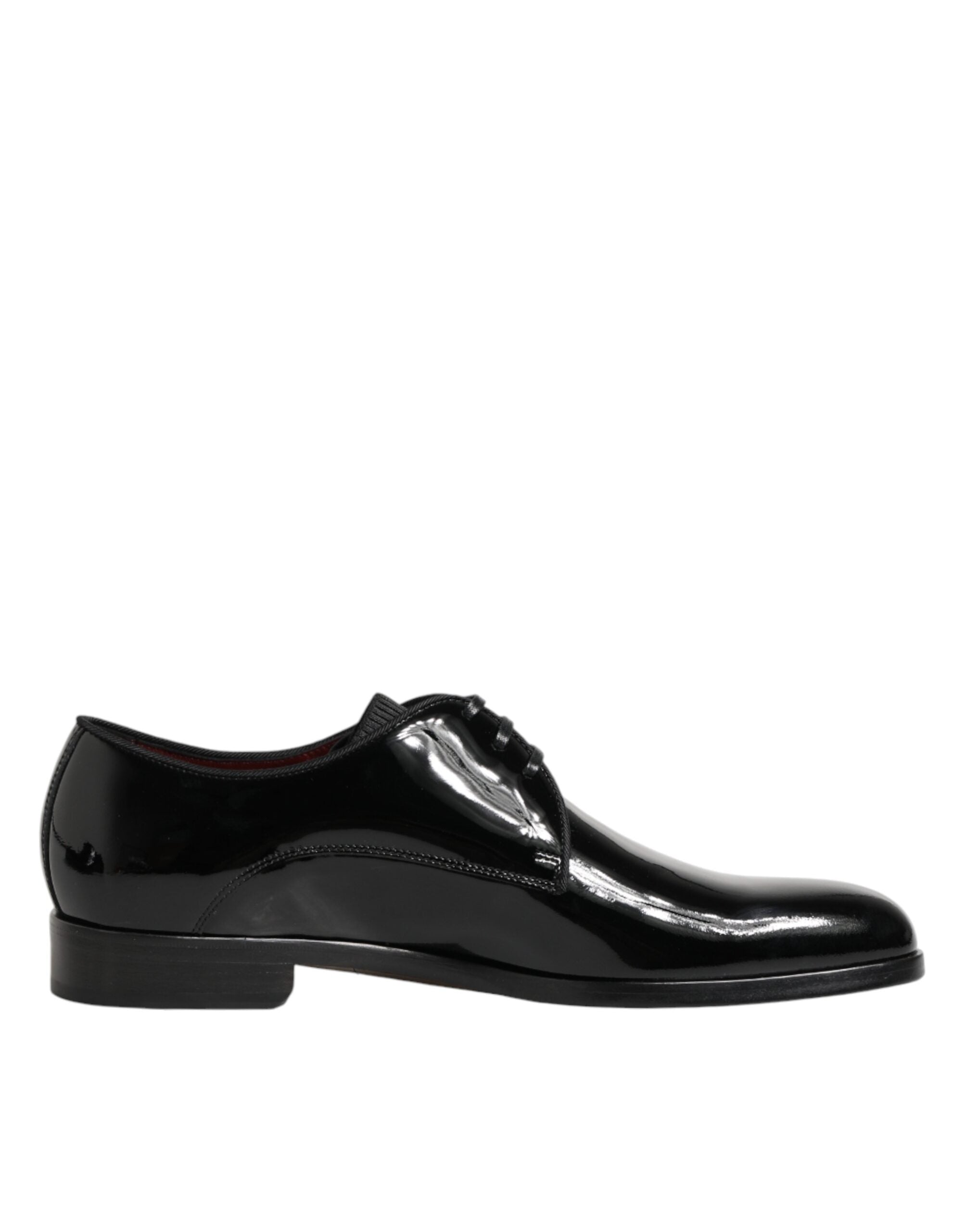 Dolce & Gabbana Schwarze Derby-Schnürschuhe aus Kalbsleder