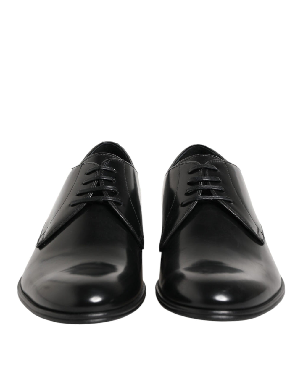 Dolce & Gabbana Schwarze Derby-Schnürschuhe aus Kalbsleder